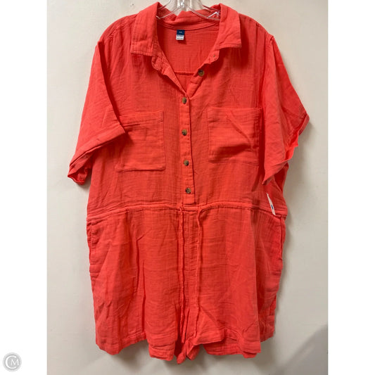Romper By Old Navy In Orange, Size: 1x
