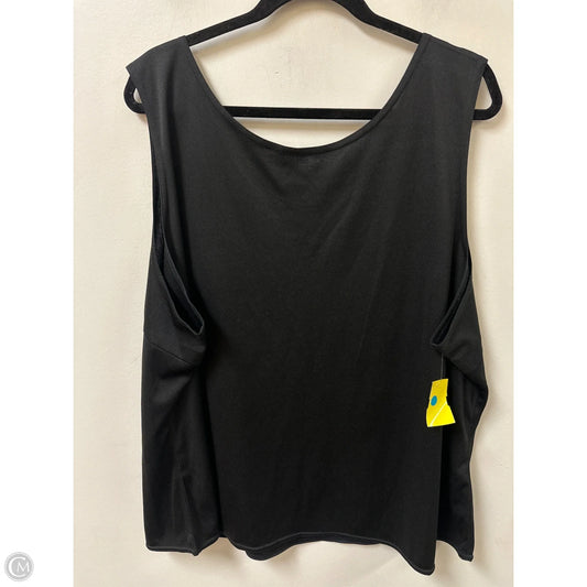 Top Sleeveless By Clothes Mentor In Black, Size: 3x