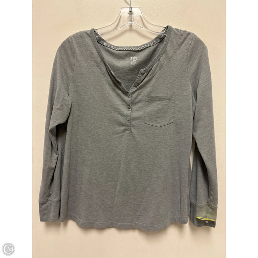 Top Long Sleeve By Not Your Daughters Jeans In Grey, Size: M