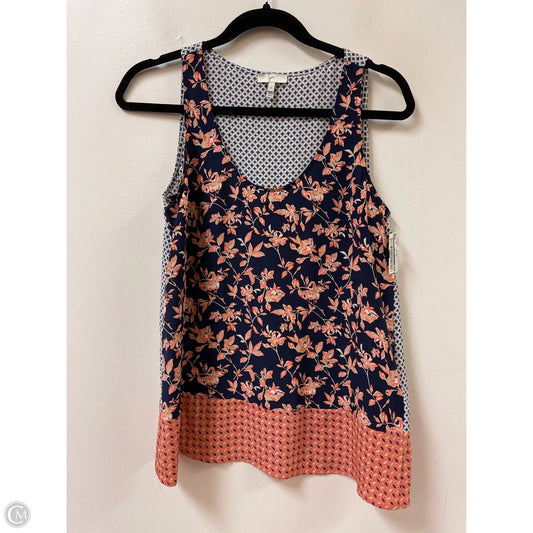 Top Sleeveless By Joie In Blue & Orange, Size: S