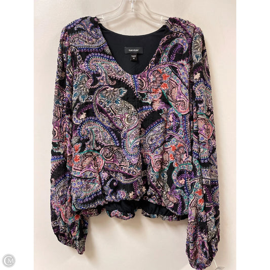 Top Long Sleeve By Karen Kane In Multi-colored, Size: M