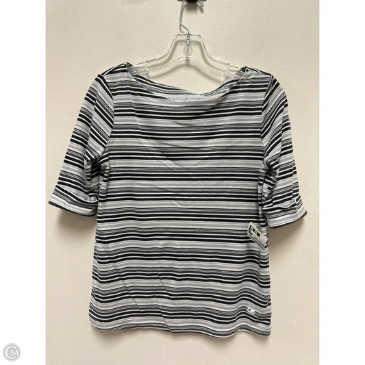 Top Long Sleeve By Gloria Vanderbilt In Striped Pattern, Size: S
