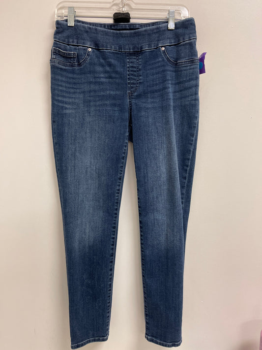 Jeans Jeggings By Chicos In Blue Denim, Size: 4