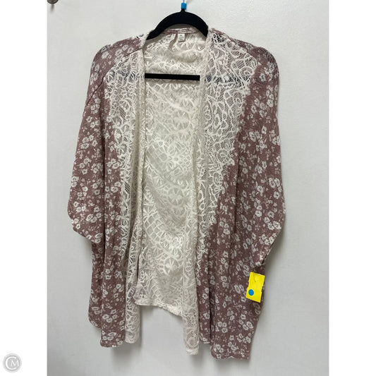 Kimono By Cato In Pink & White, Size: M