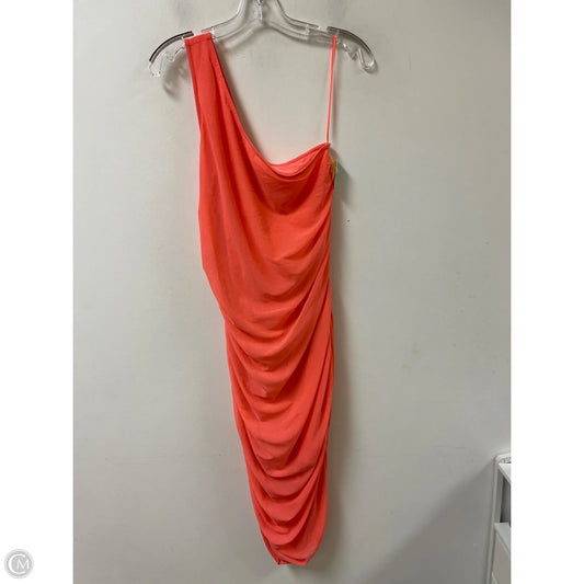 Dress Casual Midi By Anthropologie In Orange, Size: L