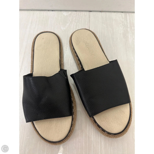 Sandals Flats By Splendid In Black, Size: 7.5