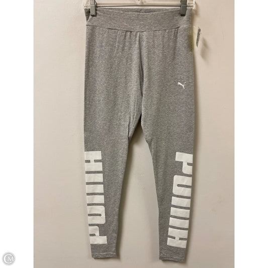 Athletic Leggings By Puma In Grey, Size: 12