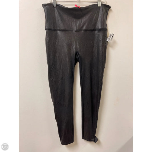 Athletic Leggings By Spanx In Black, Size: 3x