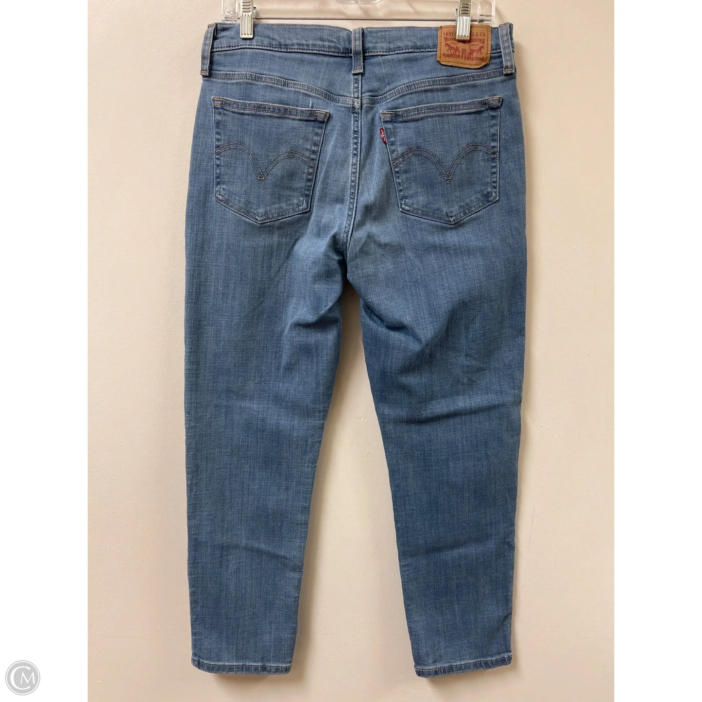 Jeans Boyfriend By Levis In Blue Denim, Size: 8