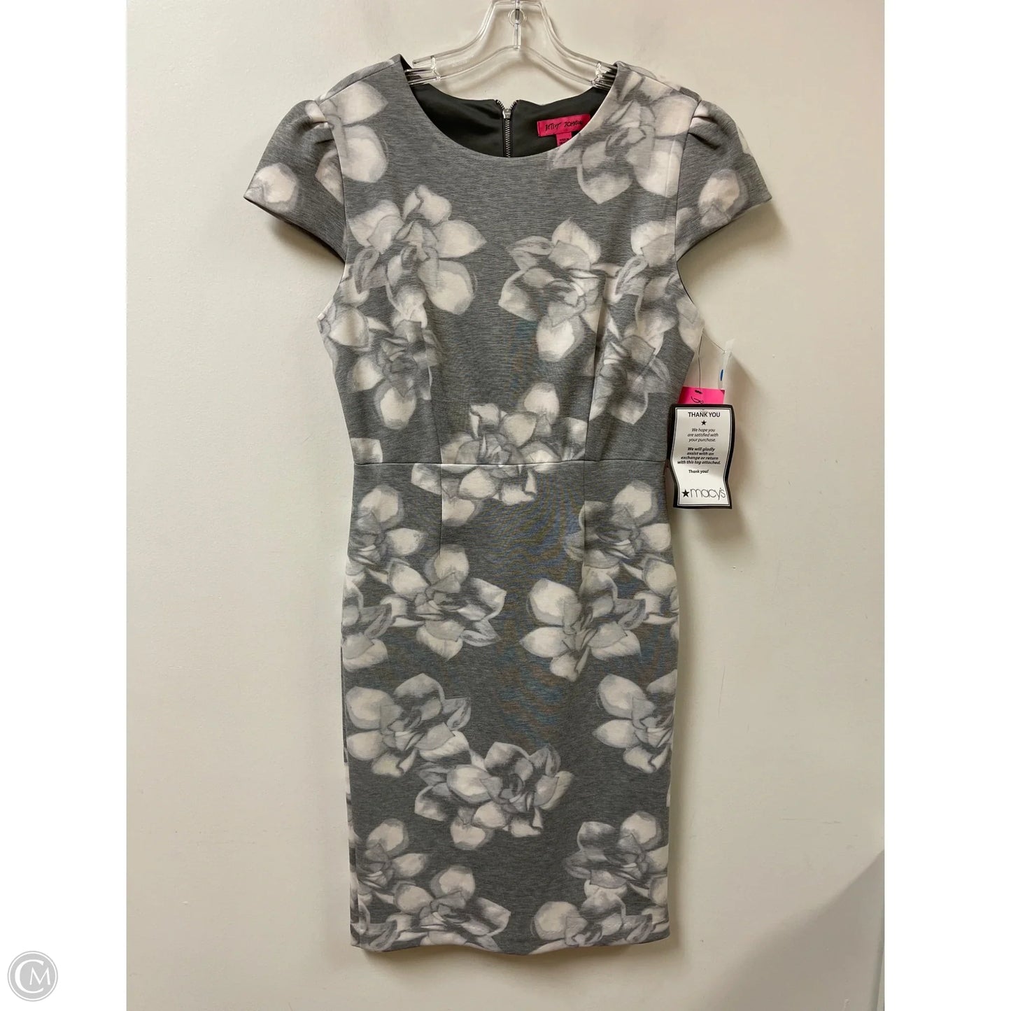 Dress Casual Midi By Betsey Johnson In Grey, Size: L