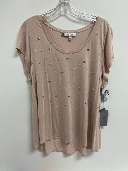 Pink Top Short Sleeve Jennifer Lopez, Size 1x