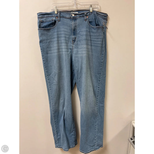 Jeans Straight By Levis In Blue Denim, Size: 24