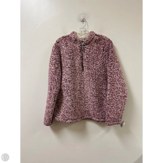 Jacket Faux Fur & Sherpa By Time And Tru In Purple, Size: Xl