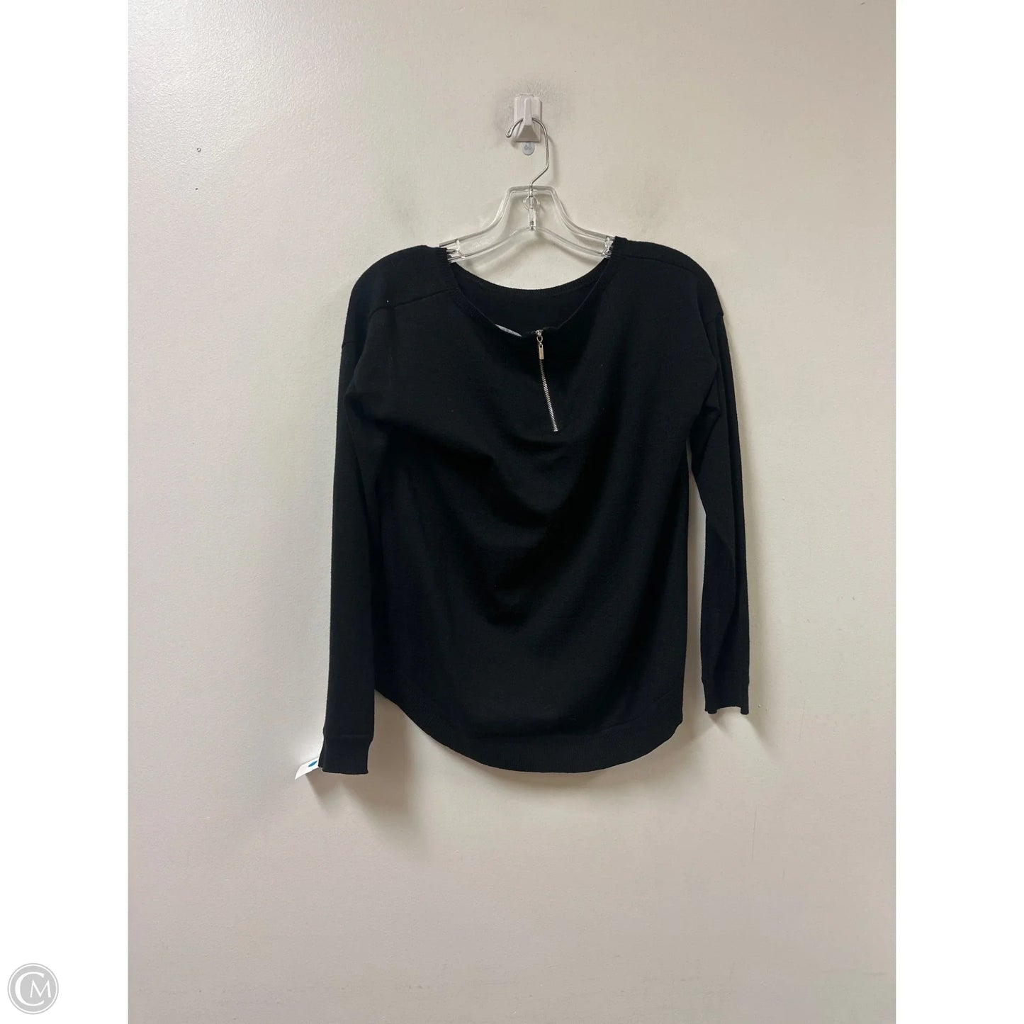 Top Long Sleeve By Cable And Gauge In Black, Size: S