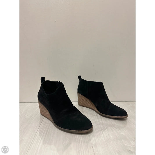 Boots Ankle Heels By Toms In Black, Size: 10