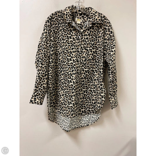 Tunic Long Sleeve By Maeve In Animal Print, Size: S