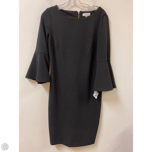 Dress Casual Midi By Calvin Klein In Black, Size: M