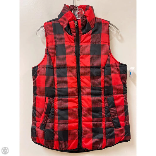 Vest Puffer & Quilted By New Directions In Black & Red, Size: Xl