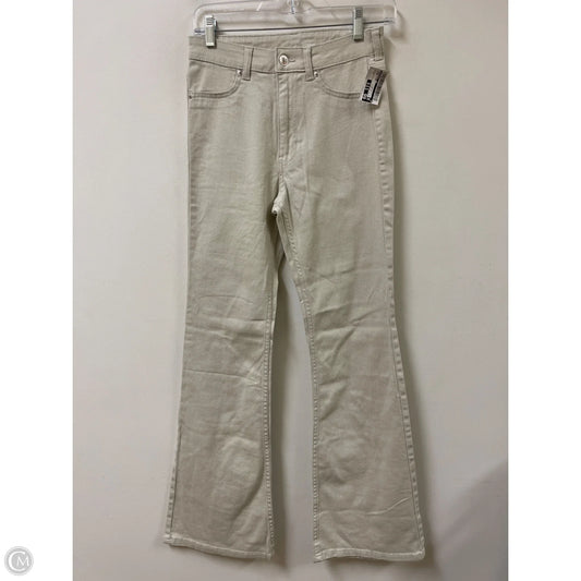 Jeans Flared By Divided In Cream, Size: 4