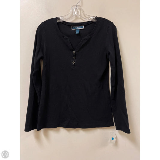 Top Long Sleeve By Karen Scott In Black, Size: S