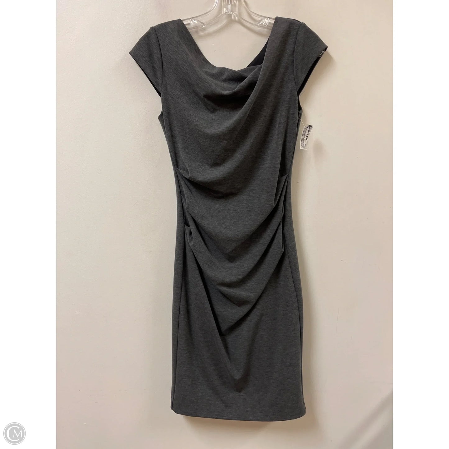 Dress Casual Midi By White House Black Market In Grey, Size: Xs