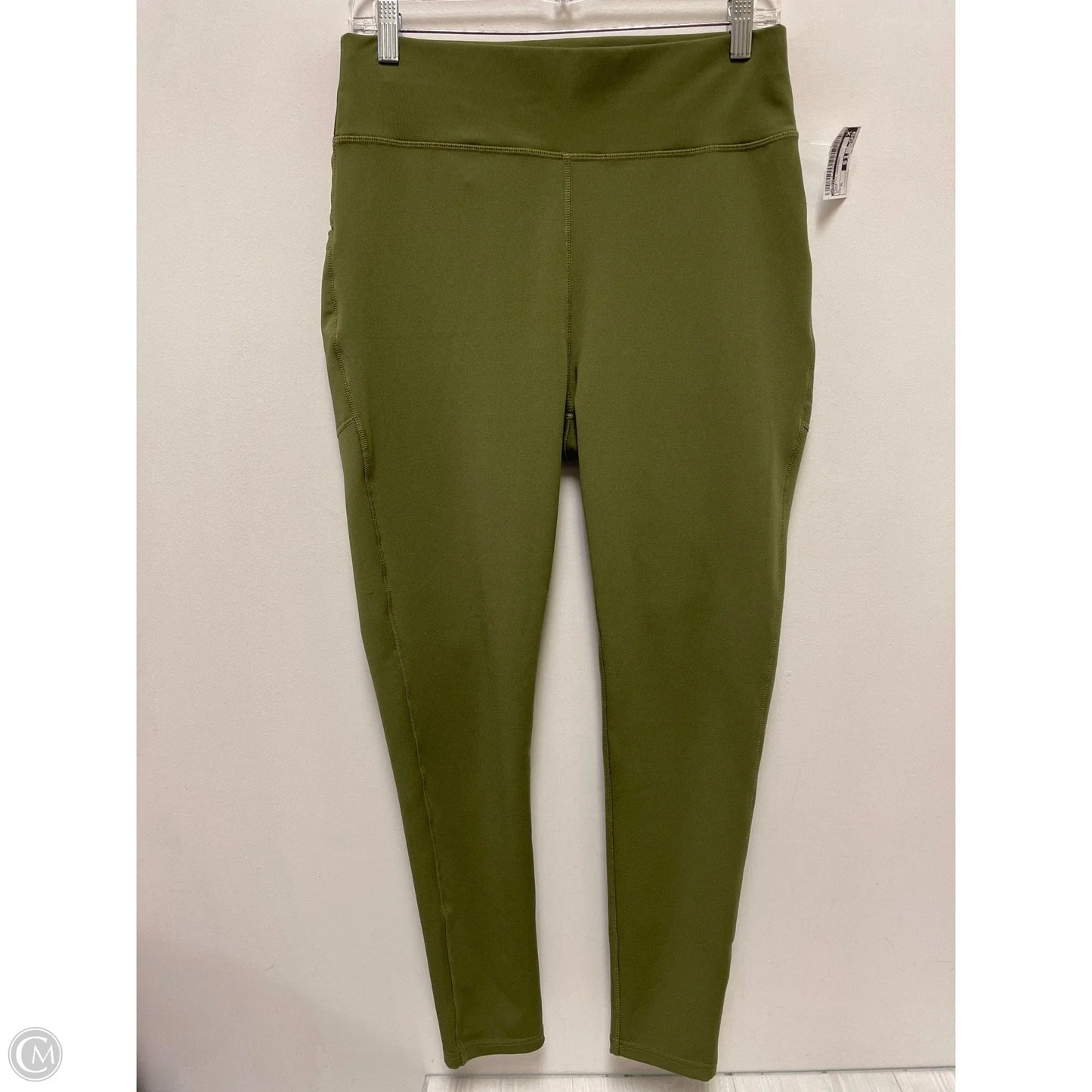Athletic Leggings By Popfit In Green, Size: Xl