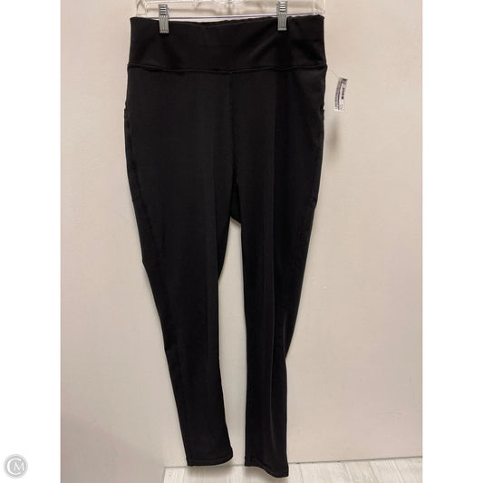 Athletic Leggings By Popfit In Black, Size: Xl