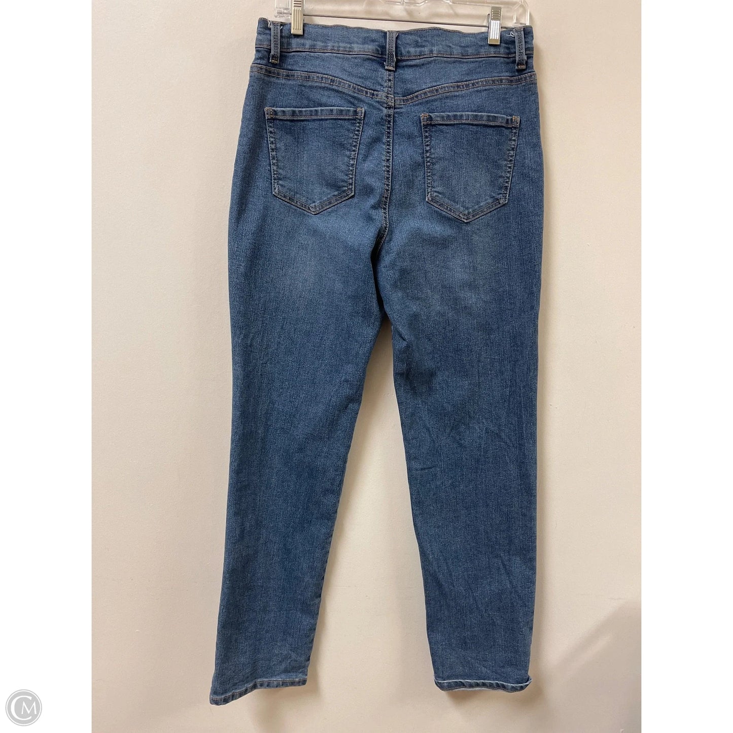 Jeans Straight By Gloria Vanderbilt In Blue Denim, Size: 10