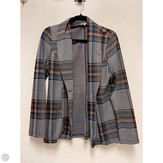 Cardigan By Fashion Nova In Blue & Brown, Size: M