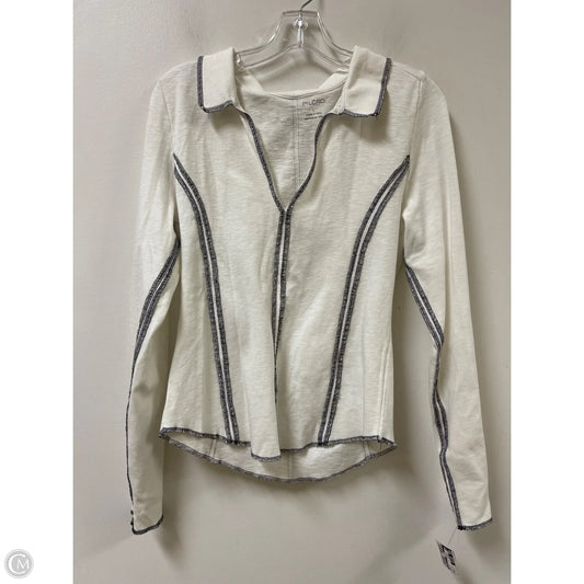 Top Long Sleeve By Pilcro In White, Size: L