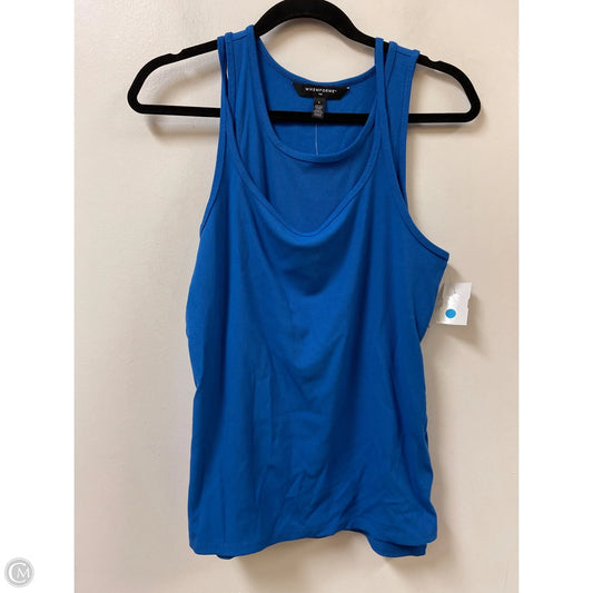 Top Sleeveless By White House Black Market In Blue, Size: L