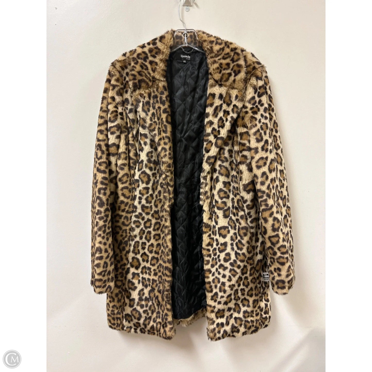 Coat Faux Fur & Sherpa By Clothes Mentor In Animal Print, Size: L