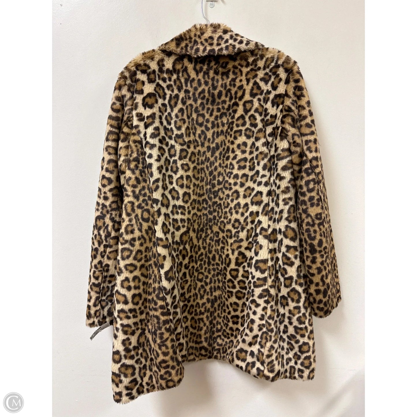 Coat Faux Fur & Sherpa By Clothes Mentor In Animal Print, Size: L