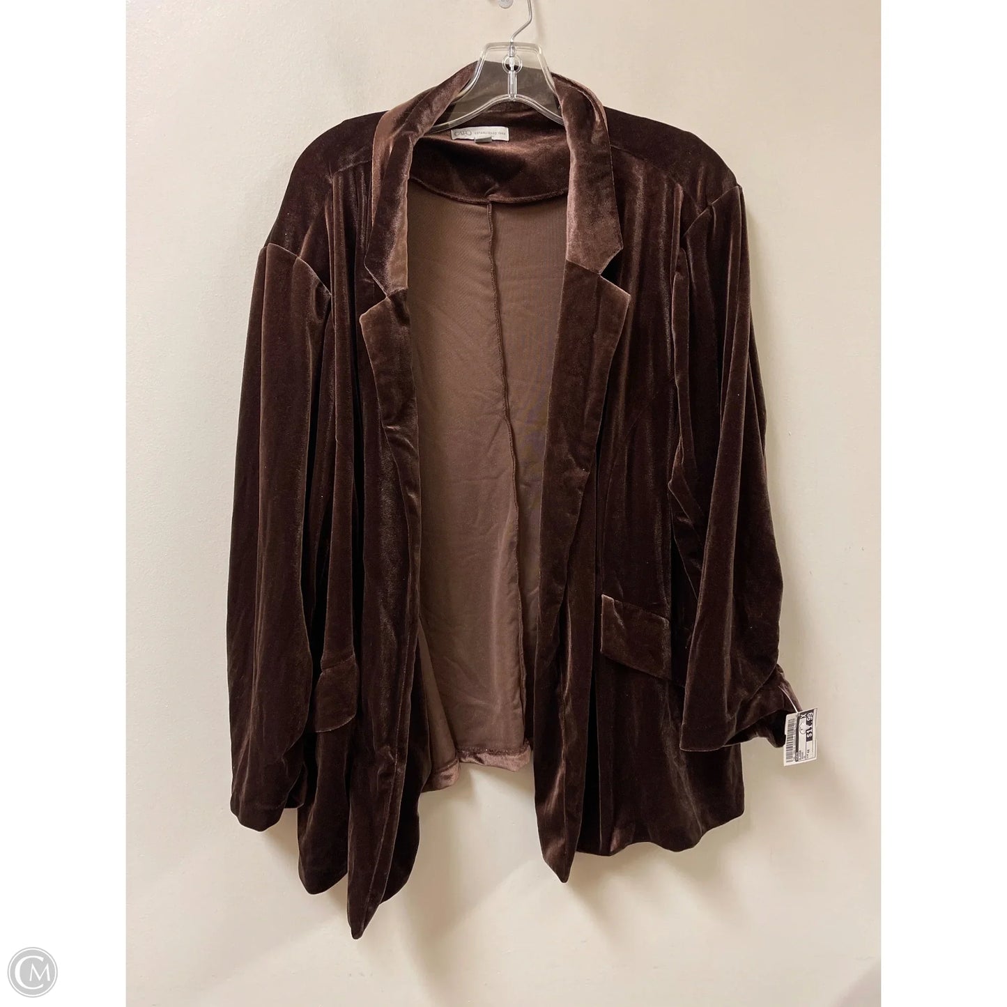 Blazer By Cato In Brown, Size: 4x