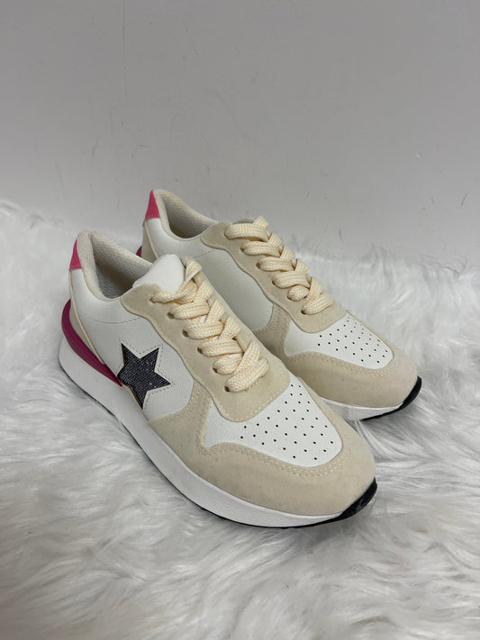 Pink & White Shoes Sneakers Clothes Mentor, Size 6