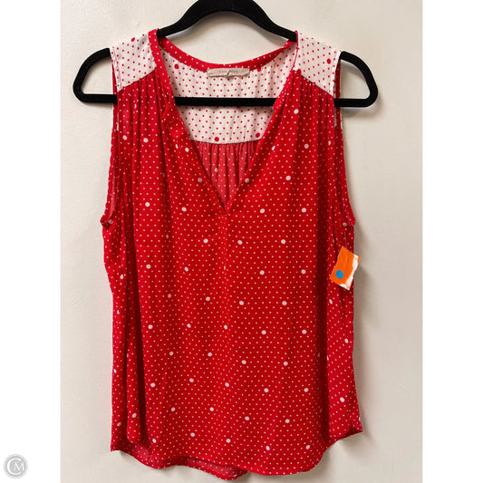 Top Sleeveless By 41 Hawthorn In Red, Size: L