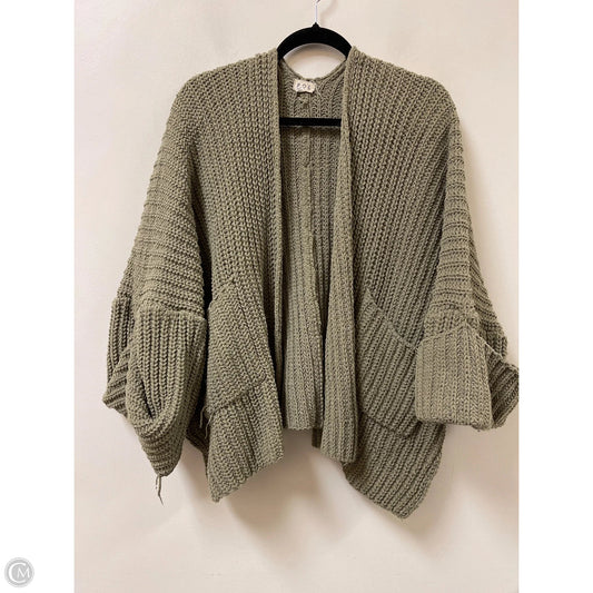 Sweater Cardigan By Pol In Green, Size: M