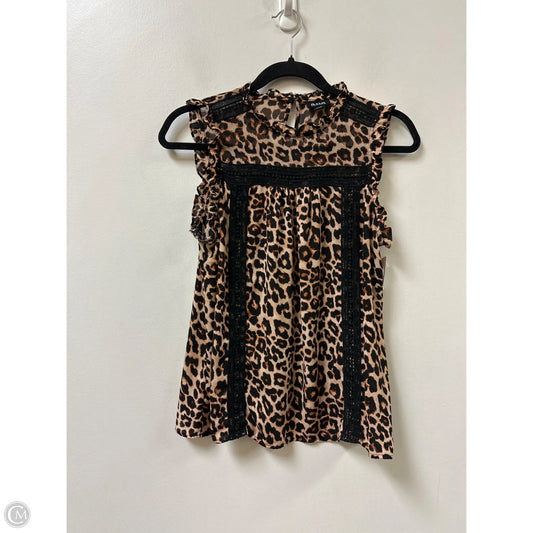 Top Sleeveless By Ana In Animal Print, Size: S