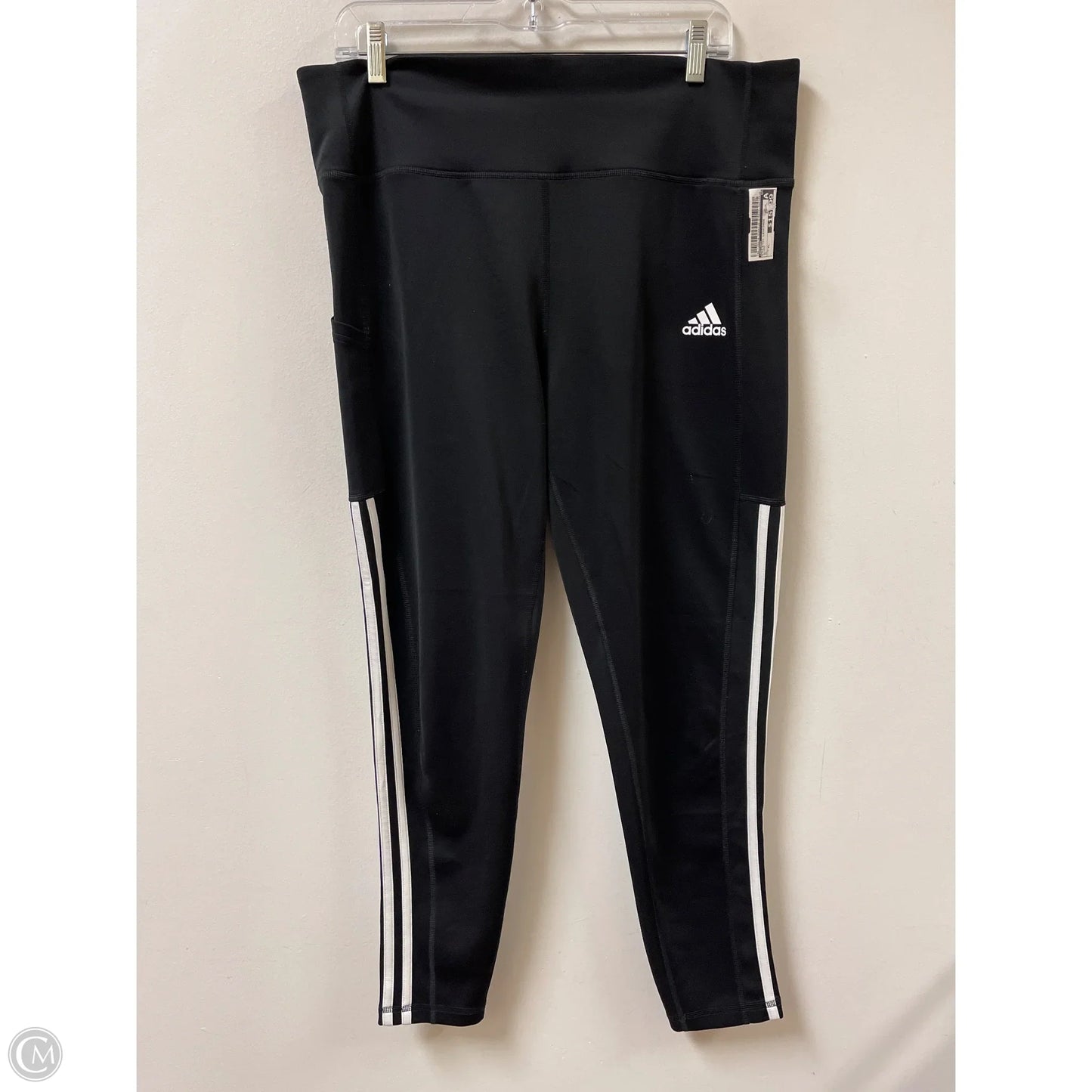 Athletic Leggings By Adidas In Black, Size: Xl