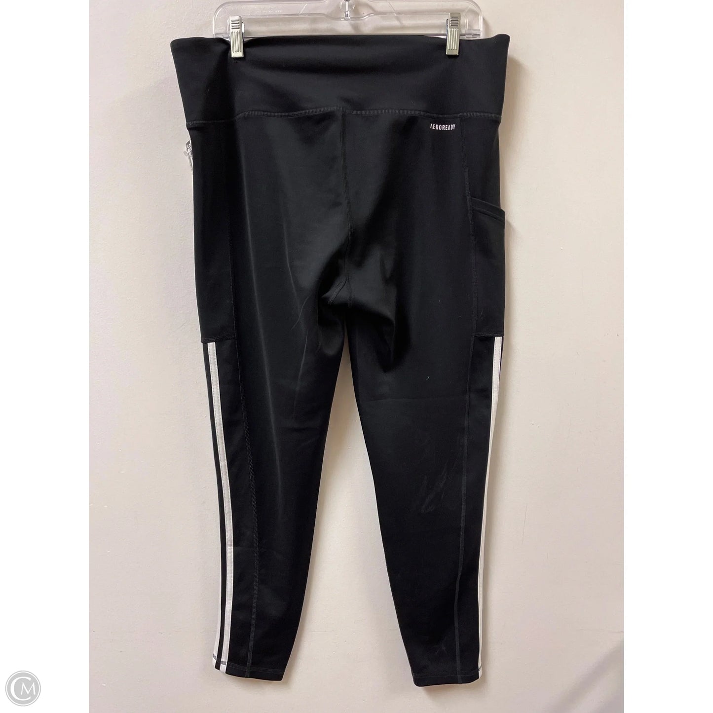 Athletic Leggings By Adidas In Black, Size: Xl