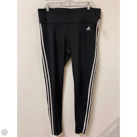 Athletic Leggings By Adidas In Black, Size: Xl