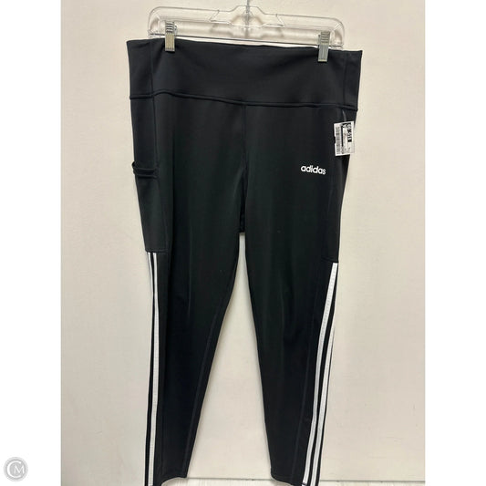 Athletic Leggings By Adidas In Black, Size: Xl