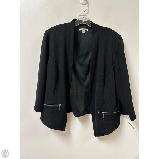 Blazer By Roz And Ali In Black, Size: 2x