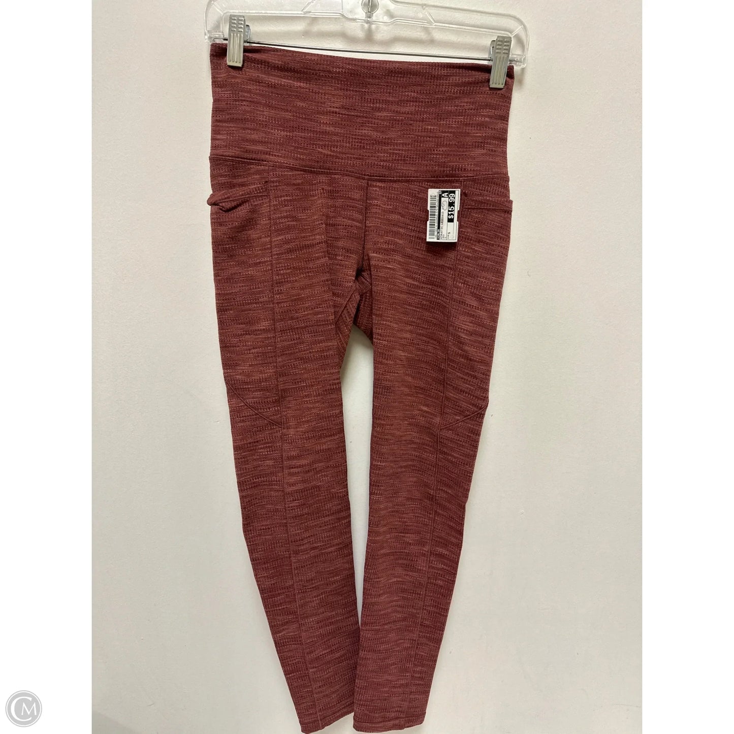 Athletic Leggings By Calia In Red, Size: S