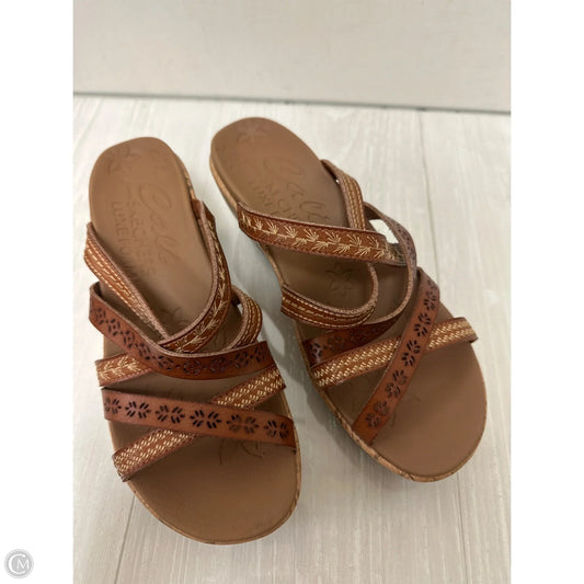 Sandals Heels Platform By Skechers In Brown, Size: 6