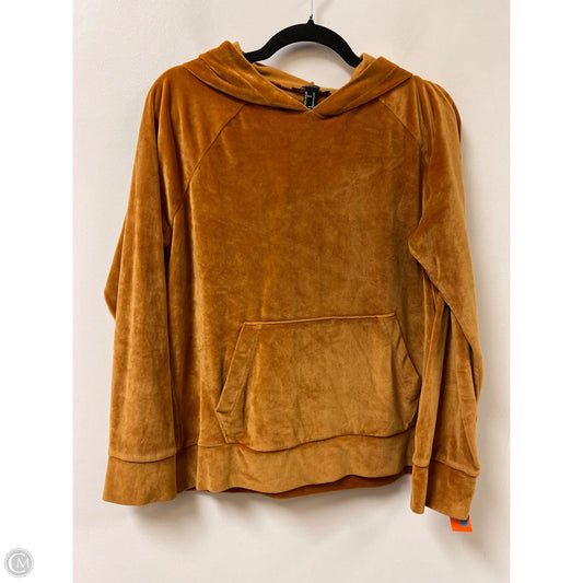 Sweatshirt Hoodie By Forever 21 In Brown, Size: M