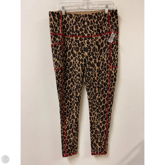 Athletic Leggings By Chicos In Animal Print, Size: 12