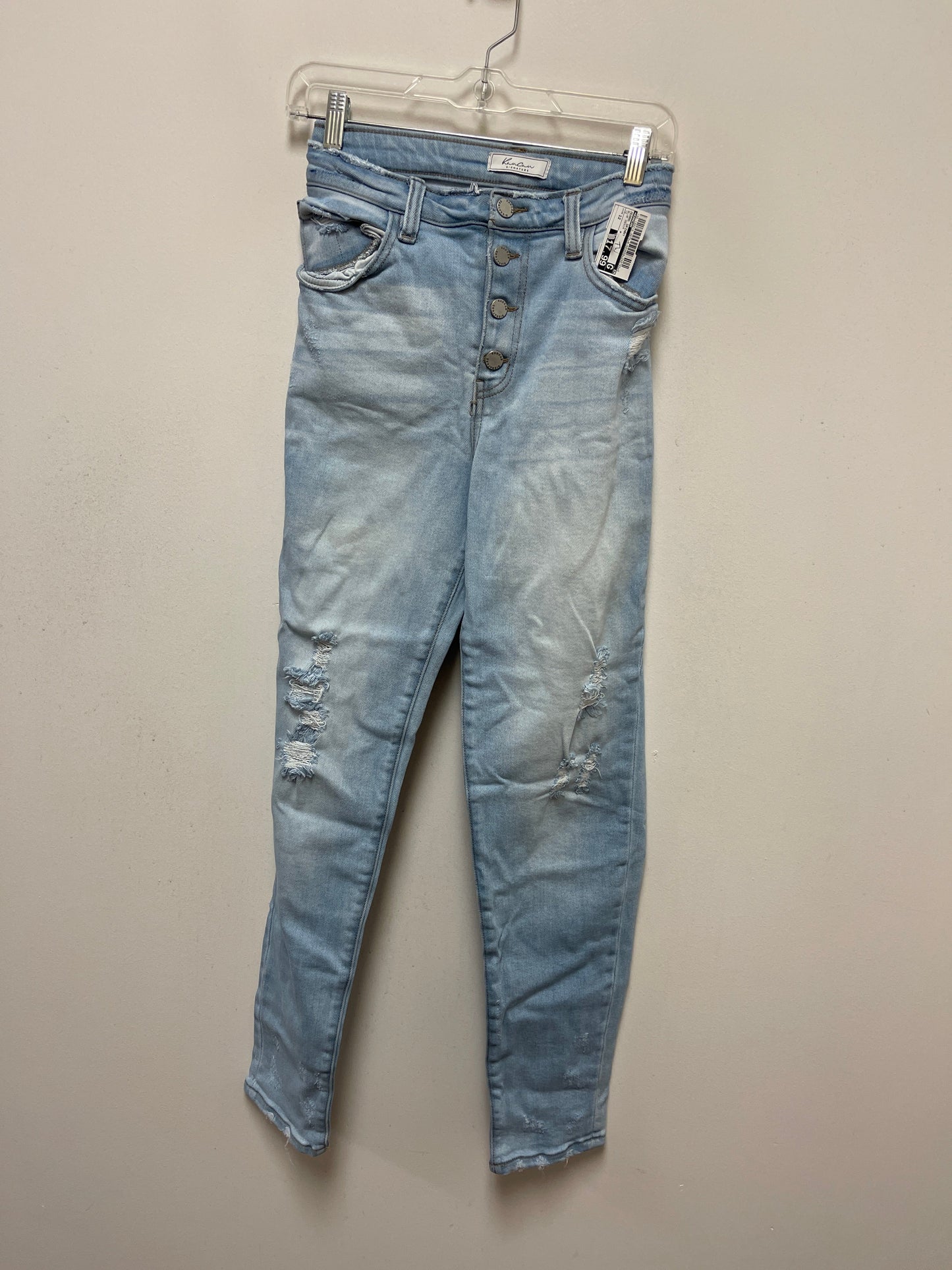 Blue Denim Jeans Skinny Kancan, Size 12