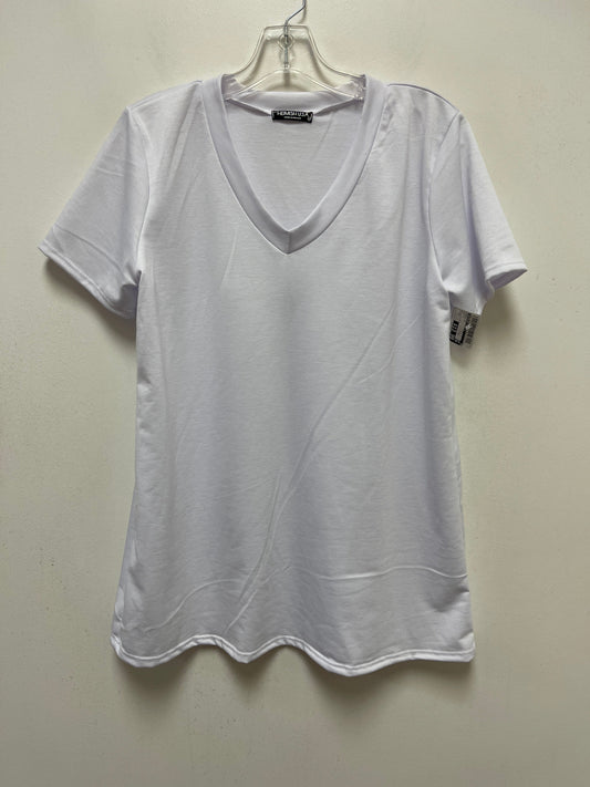 White Tunic Short Sleeve Heimish Usa, Size M