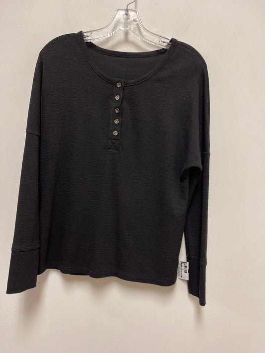 Black Top Long Sleeve Clothes Mentor, Size S